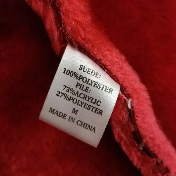 Sherpa Warm Suede Coat Size M - Picture 10 of 13